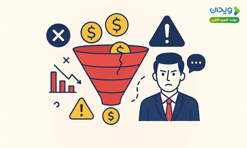 اشتباهات رایج در طراحی قیف فروش هوشمند